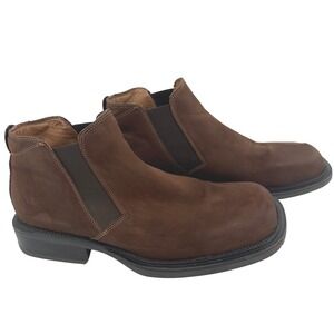 Ferrato Mens Brown Suede‎ Leather Chelsea Boots Ankle Booties Size 13